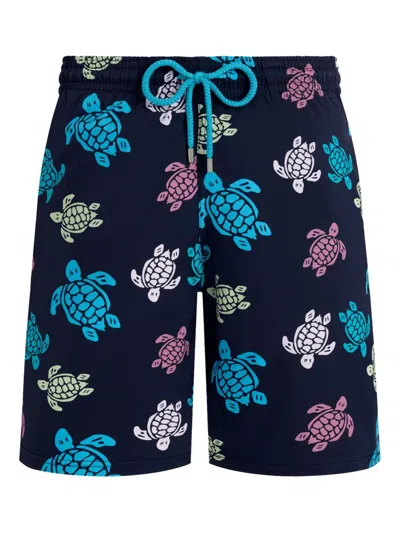 Vilebrequin Turtle-pattern Swim Shorts In Multi