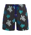 Vilebrequin Multicolor Tortues Ultra-light And Packable Swim Shorts In Blue