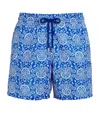 Vilebrequin Mahina Printed 5.5 Swim Shorts In Blue