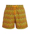 Vilebrequin Turtle Print Moorea Swim Shorts In Orange