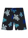 Vilebrequin Turtle-print Swim Shorts In Black
