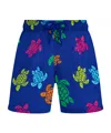 Vilebrequin Turtle-print Swim Shorts In Blue