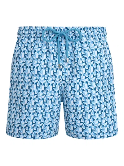 Vilebrequin Micro Ronde Des Tortues Rainbow Stretch Short Swim Shorts In Multi