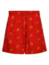Vilebrequin Turtle-print Swim Shorts In Rot