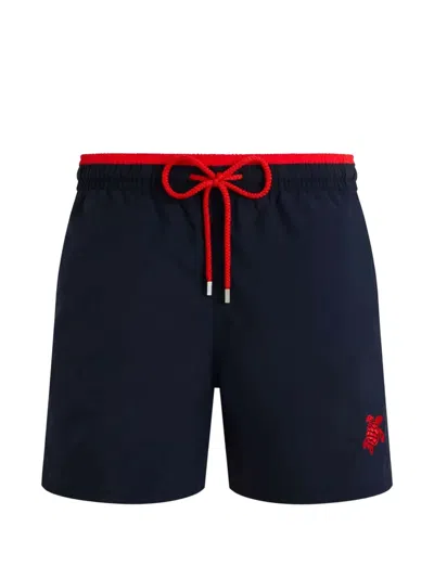 Vilebrequin Turtle-detail Swim Shorts In Blue