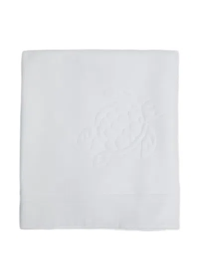Vilebrequin 터틀 엠보스드 비치 타월 In White