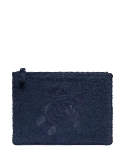 Vilebrequin Turtle-embroidered Beach Bag In Blue