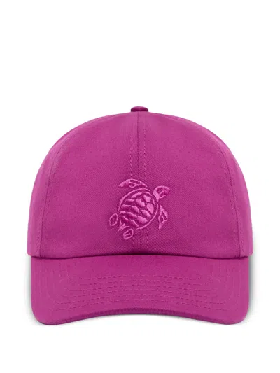 Vilebrequin Turtle-embroidered Cap In Purple