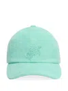 Vilebrequin Men Terry Cap Solid Caribbean In Green
