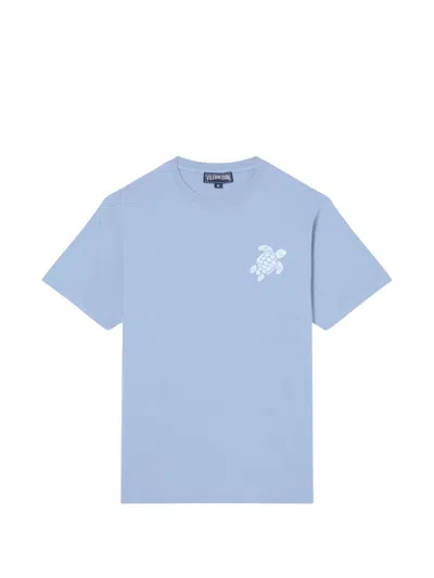 Vilebrequin Turtle-embroidered T-shirt In Blue