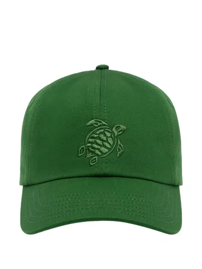 Vilebrequin Turtle-embroidery Cap In Brown