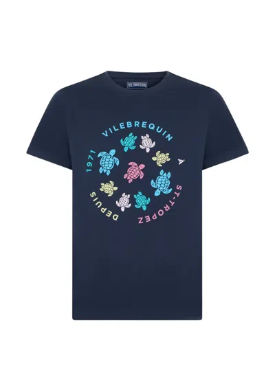 Vilebrequin Turtle-graphic T-shirt In Blue