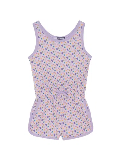 Vilebrequin Kids' Turtle-print Playsuit In Pink