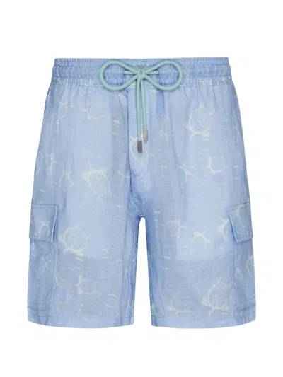 Vilebrequin Turtle-print Shorts In Black