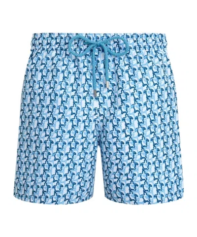 Vilebrequin Micro Ronde Des Tortues Rainbow Stretch Short Swim Shorts In Multi