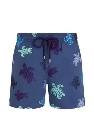 Vilebrequin Turtle-print Swimsuit In Blue