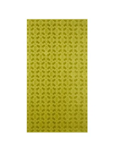 Vilebrequin Turtles Net Jacquard Beach Towel In Green
