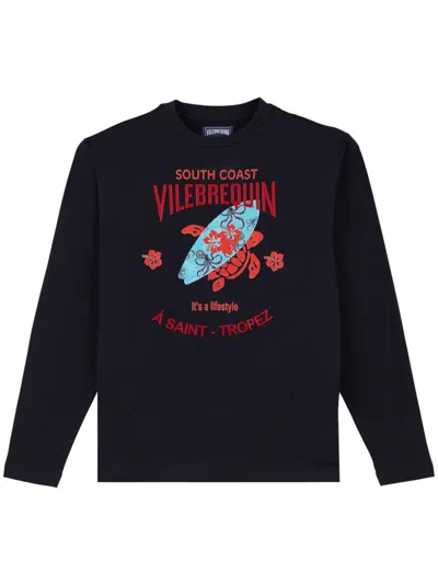 Vilebrequin Turtles Surf T-shirt In Blue