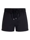 Vilebrequin Mens Noir Moorea Drawstring-waist Recycled-polyamide Swim Shorts In 990 Black