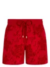 Vilebrequin Graphic-print Swim Shorts In Red
