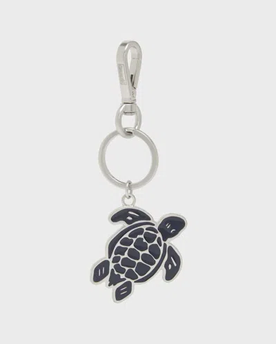 Vilebrequin Unisex Keyring Zamak Turtle In Blue
