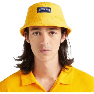 Vilebrequin Unisex Organic Cotton Terry Turtle Jacquard Hat In Mangue