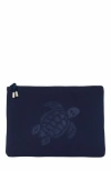 Vilebrequin Unisex Solid Neoprene Pouch In Blue