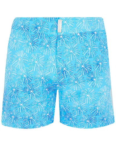 Vilebrequin Urch Print Swim Short In Blue