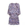 Vilebrequin Viscose And Silk Dress Disco Butterflly In Blue