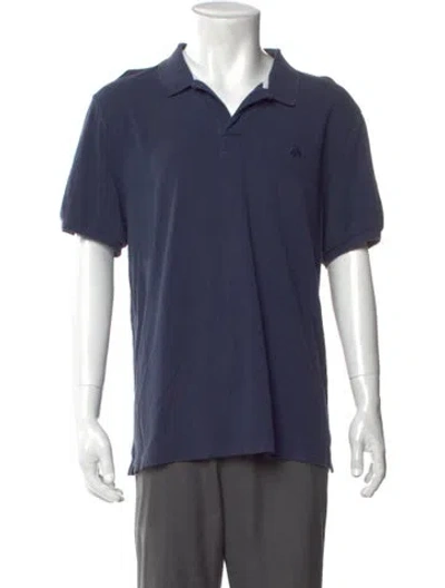 Pre-owned Vilebrequin V-neck Short Sleeve Polo Shirt In Blue