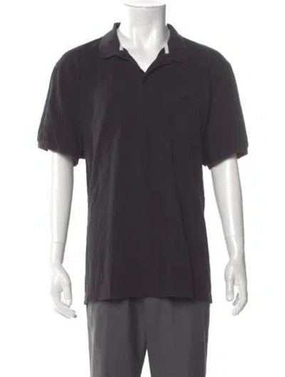 Pre-owned Vilebrequin V-neck Short Sleeve Polo Shirt In Gray