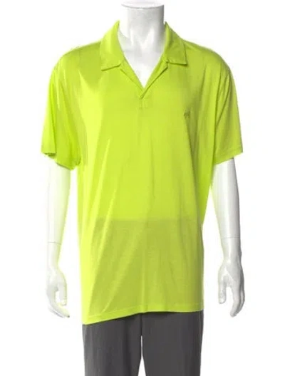 Pre-owned Vilebrequin V-neck Short Sleeve Polo Shirt In Green