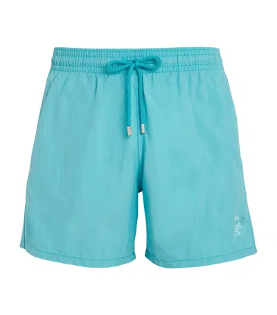 Vilebrequin Water-reactive Moorea Swim Shorts In Blue