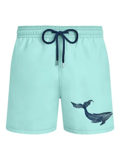 Vilebrequin Whale-embroidered Swim Shorts In Blue