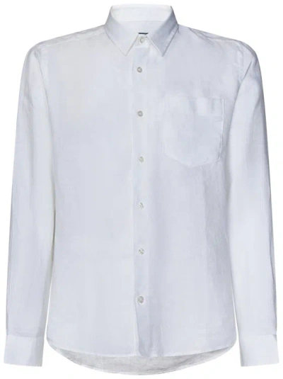Vilebrequin White Linen Long-sleeved Shirt