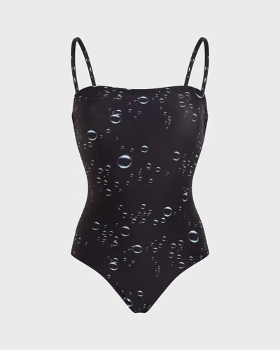 Vilebrequin Women Bustier One-piece Swimsuit Bubble 3d In Black