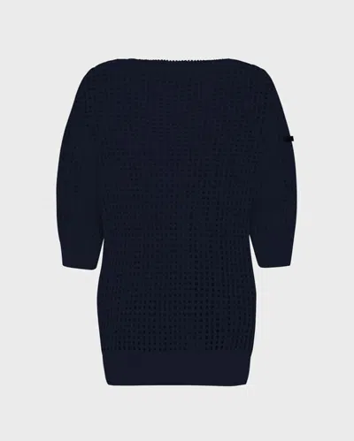 Vilebrequin Women Crochet Sweater Solid In Blue