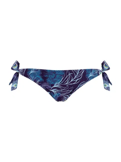 Vilebrequin Women's Eye Of The Wind Side-tie Bikini Bottom In Blue