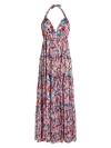 VILEBREQUIN WOMEN'S FLORAL HALTER MAXI DRESS