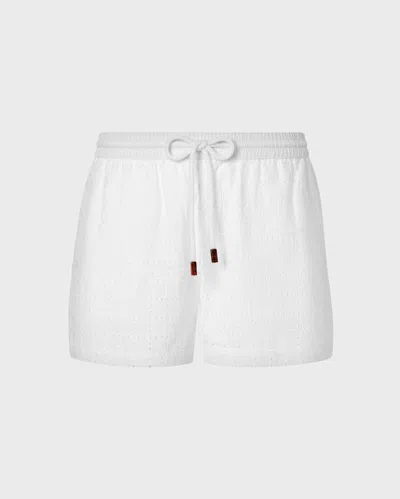 Vilebrequin Women Geometric Broderie Anglaise Shorts In White