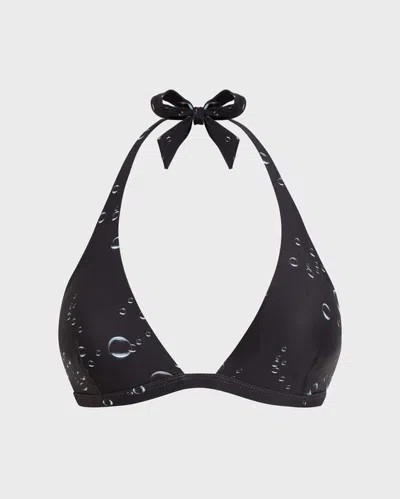Vilebrequin Women Halter Bikini Top Bubble 3d In Black