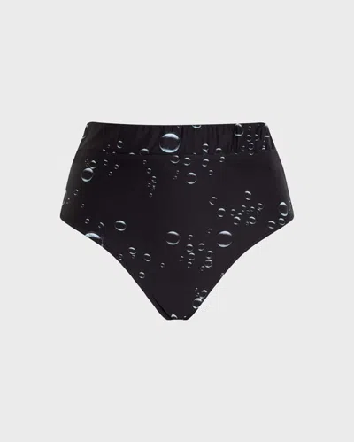 Vilebrequin Women High-waisted Bikini Bottom Bubble 3d In Black