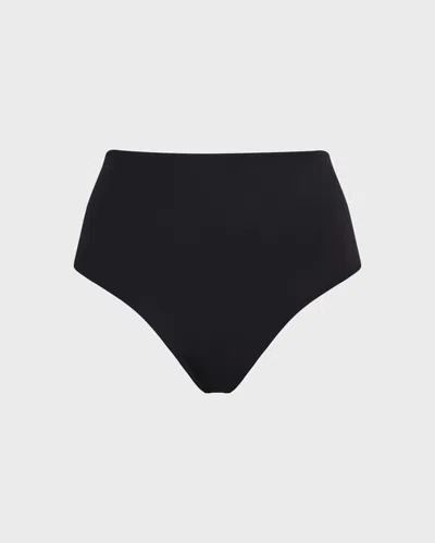Vilebrequin Solid Bikinihose Mit Hohem Bund Für Damen In Schwarz