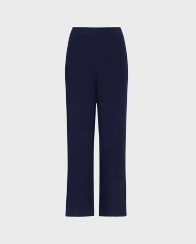 Vilebrequin Women Linen Comfort Pants Solid In Blue