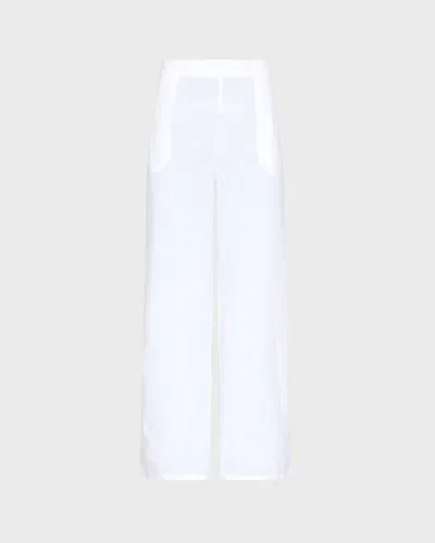 Vilebrequin Women Linen Comfort Pants Solid In White