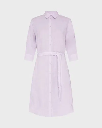 Vilebrequin Women Linen Shirt Dress Solid In Purple