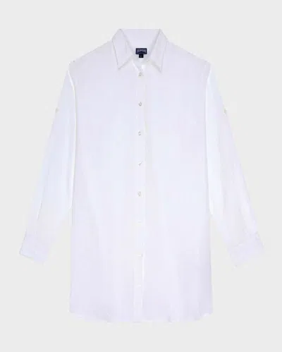 Vilebrequin Women Long Sleeves Linen Shirt Solid In Multi