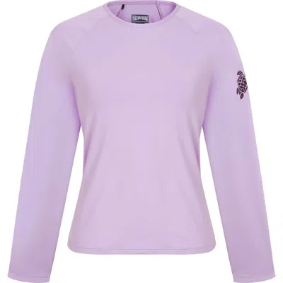 Vilebrequin Women Long Sleeves Rashguard Top Solid In Pink