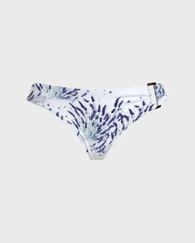Vilebrequin Women Mid Rise Bikini Bottom Lavender In Black