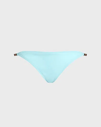 Vilebrequin Women Mini Brief Bikini Bottom Pearl Detail Solid In Blue